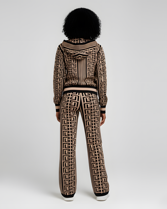 GEOMETRIC HOODIE SET