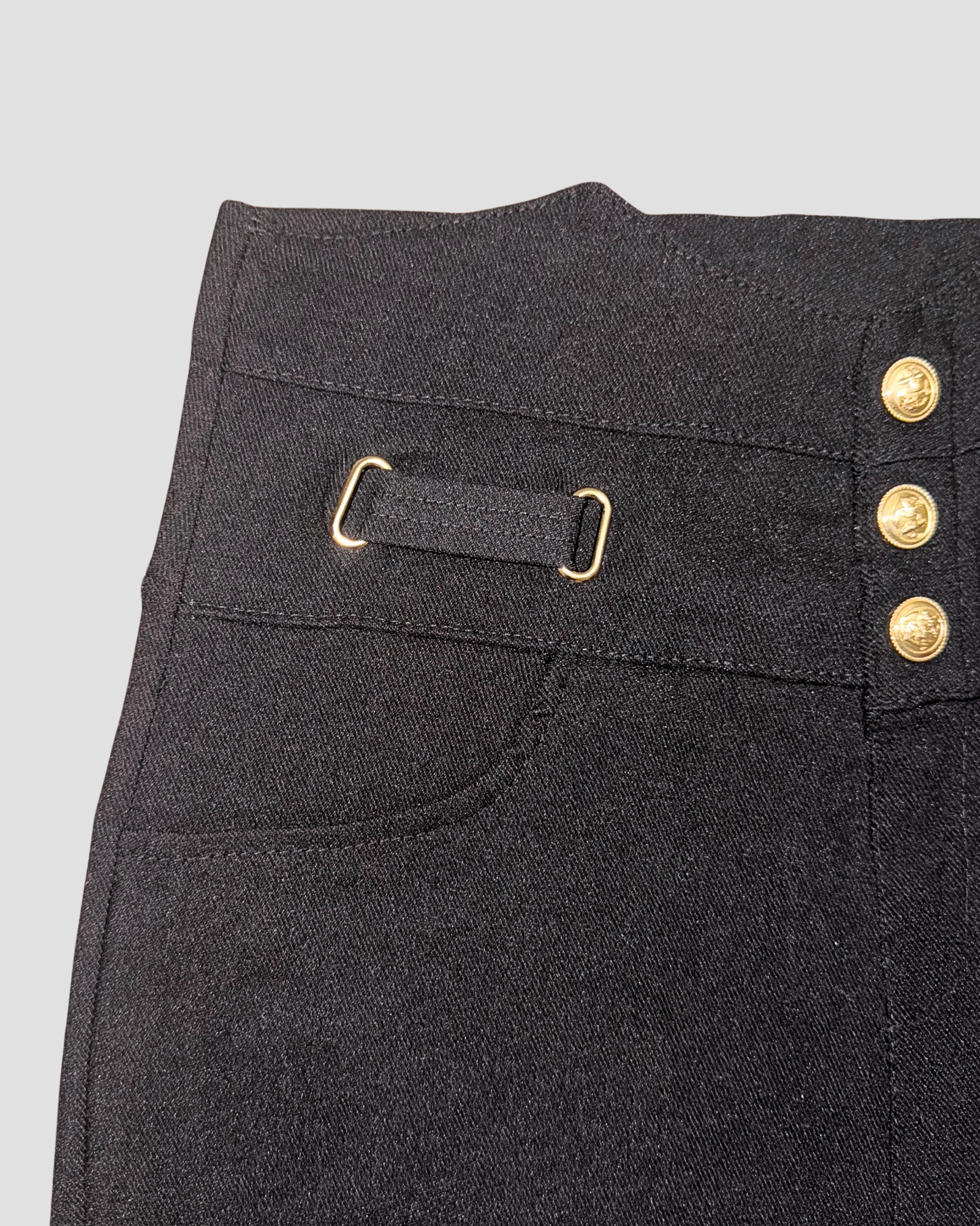 SIGNATURE WAIST BLACK PANTS