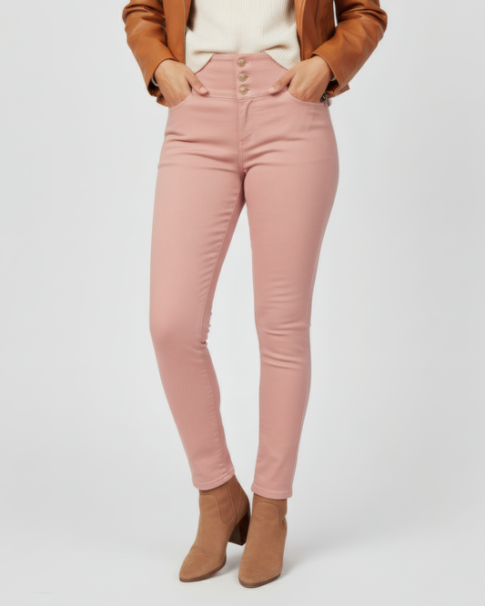 CLASSIC BUTTON PINK PANTS