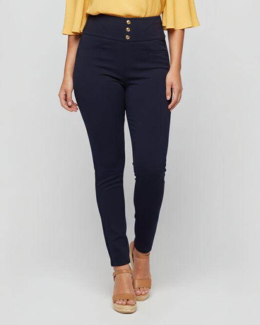 CLASSIC BUTTON BLUE PANTS