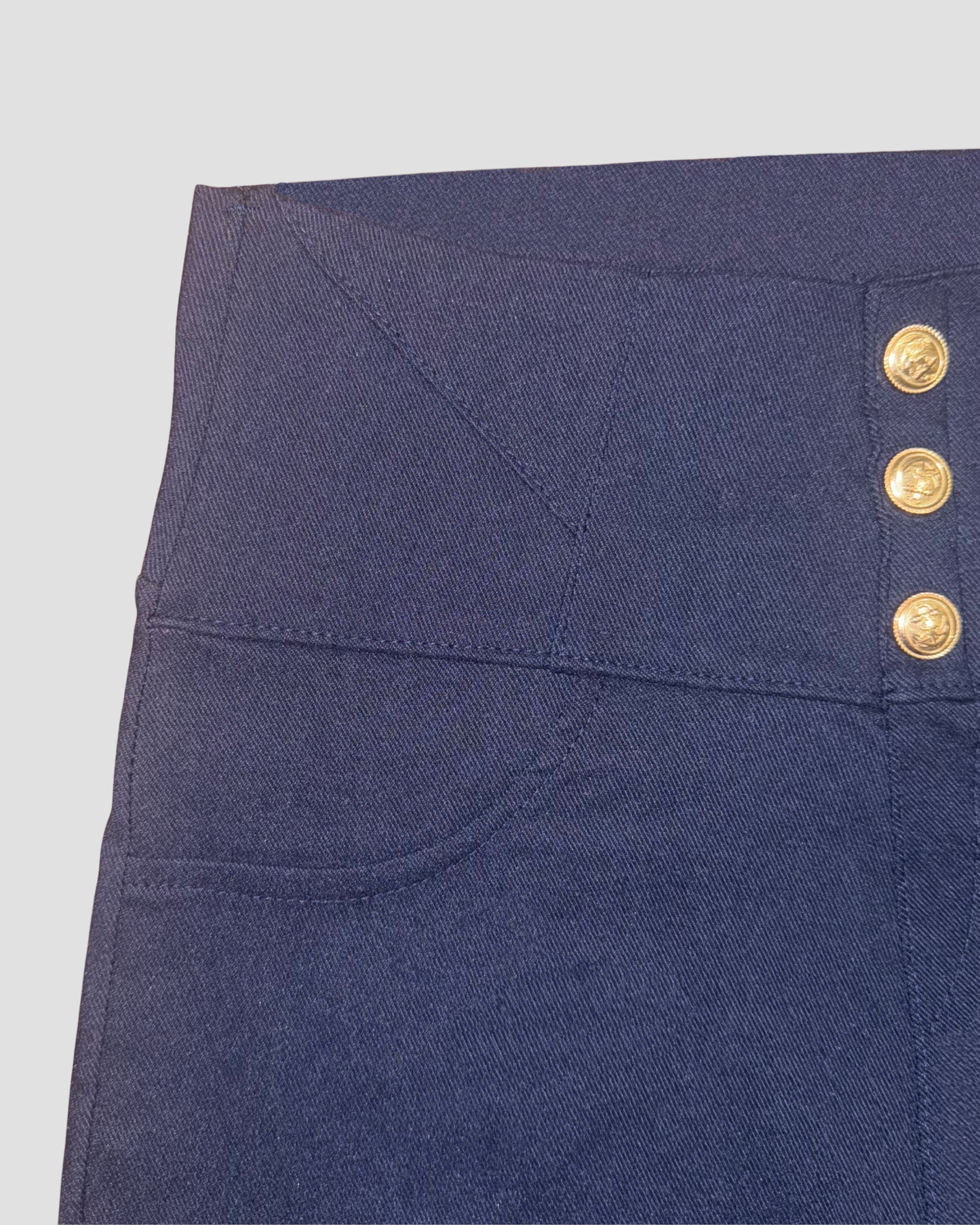 CLASSIC BUTTON BLUE PANTS