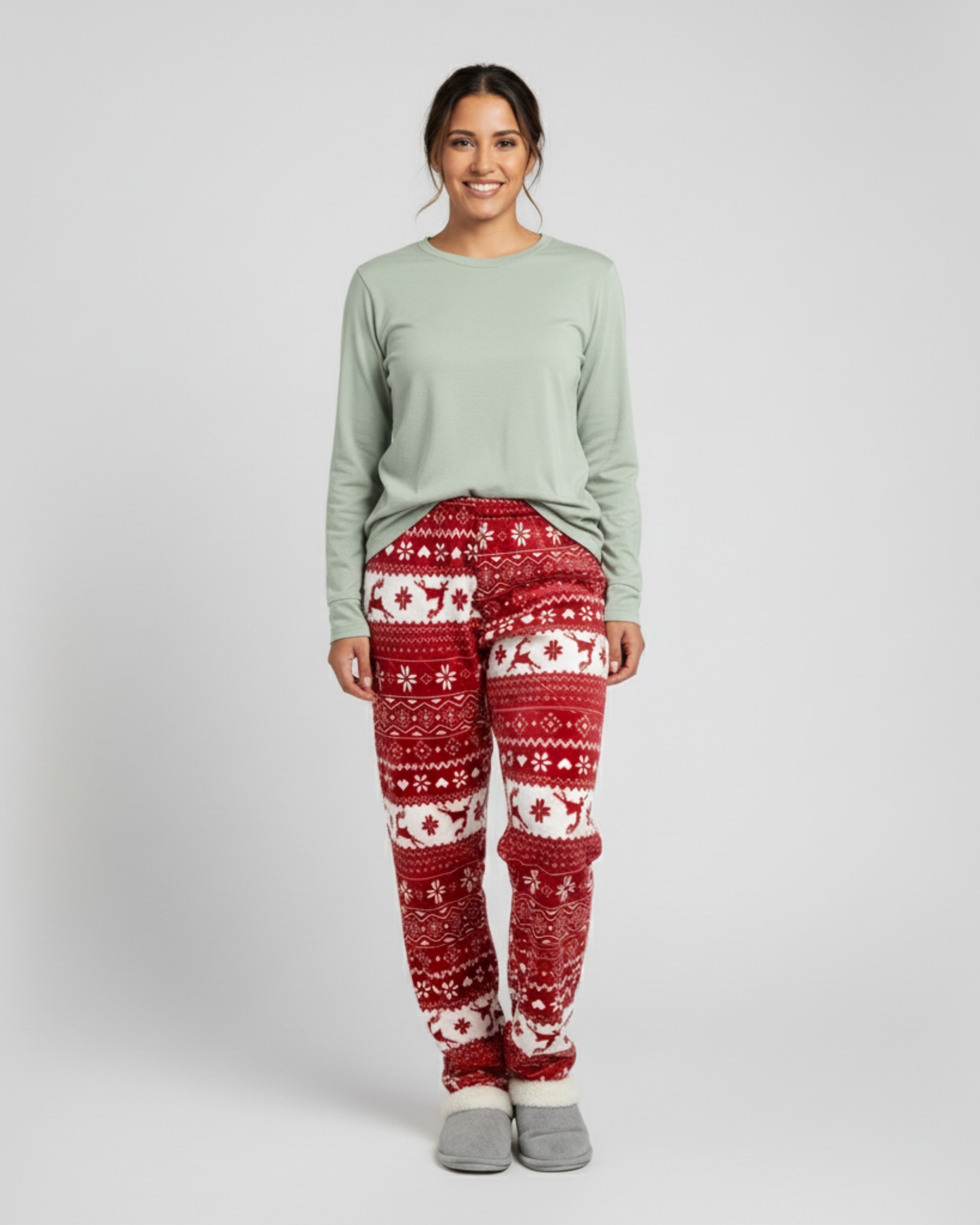 RED REINDEER PAJAMA PANTS