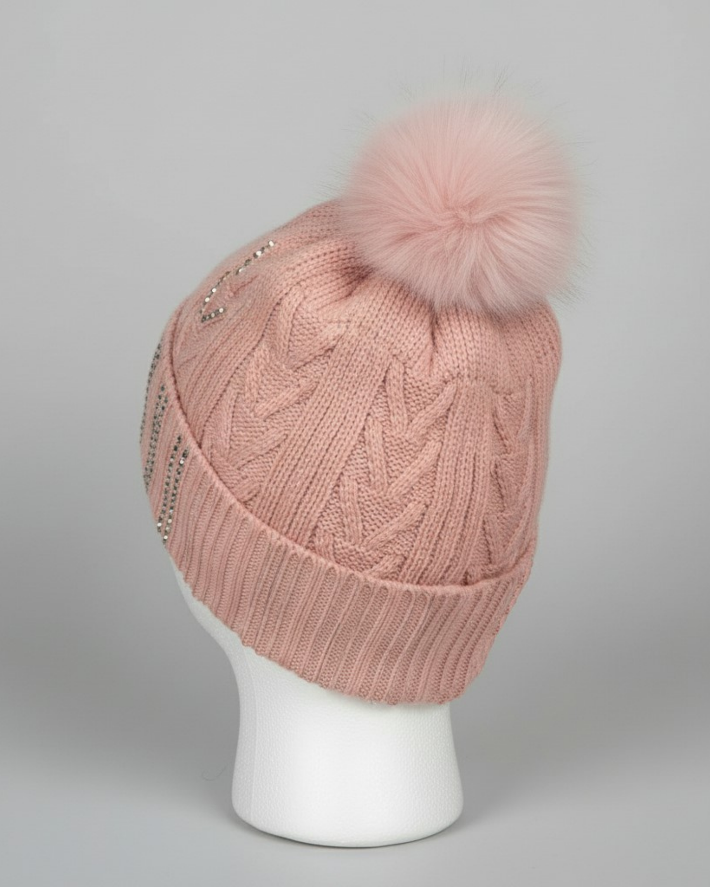 PINK GLAM KNIT HAT