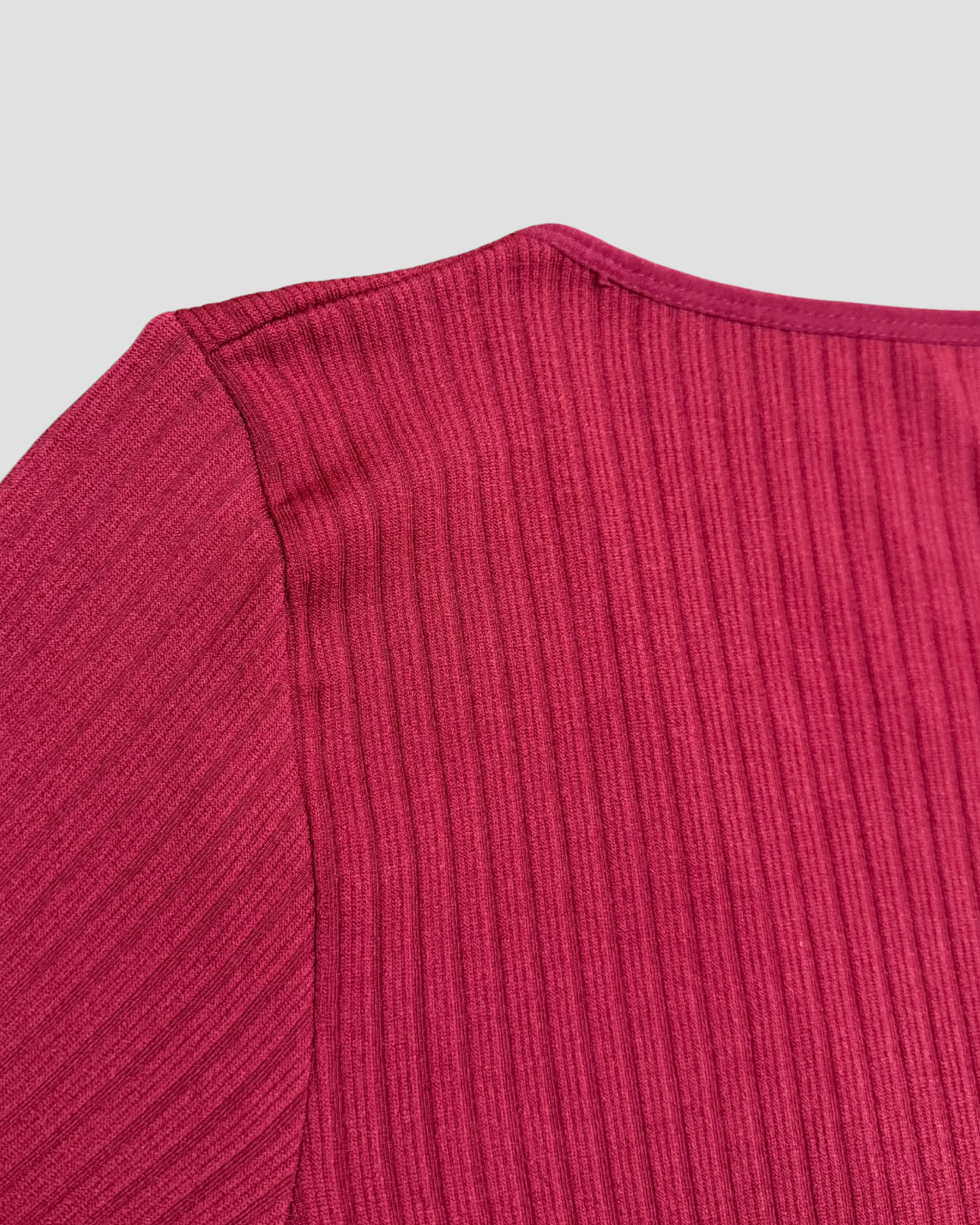 DEEP V BODYCON JUMPSUIT - RED