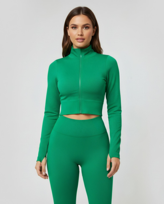 ZIP FRONT SEAMLESS ACTIVE SET