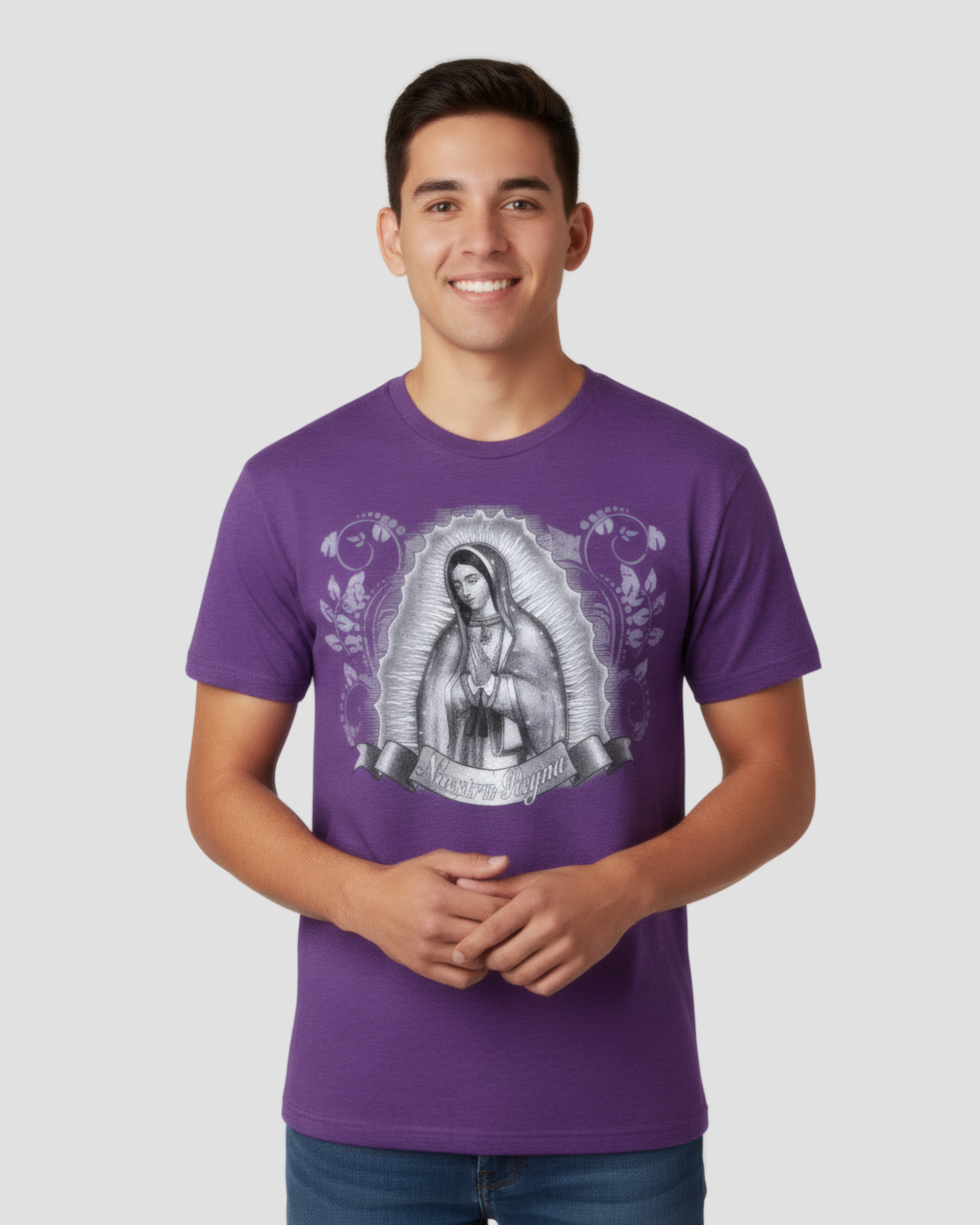 VIRGEN DE GUADALUPE PURPLE TEE