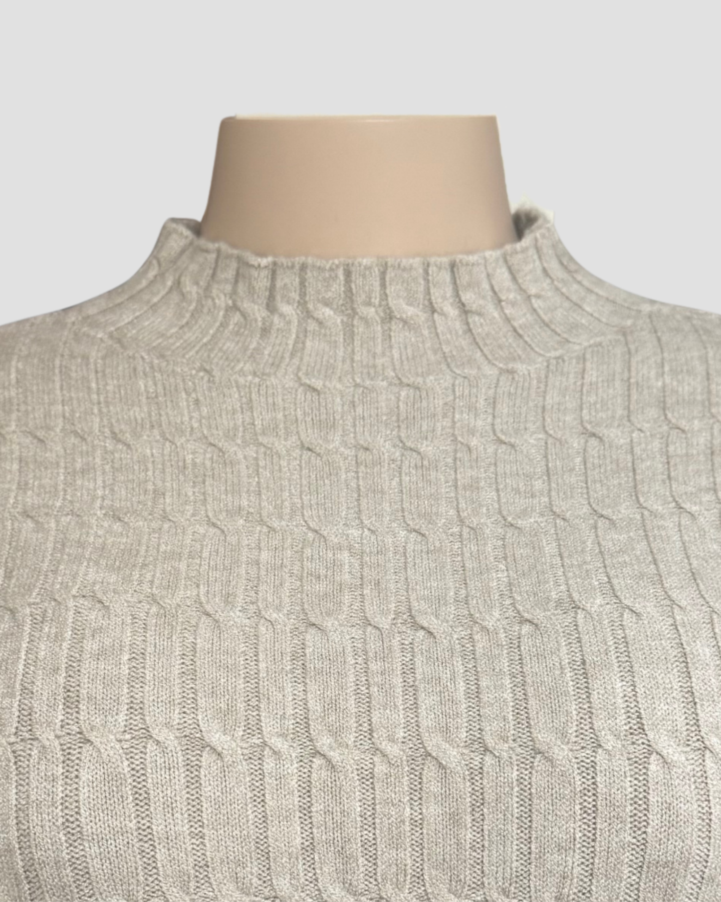 MOCK-NECK SWEATER DRESS