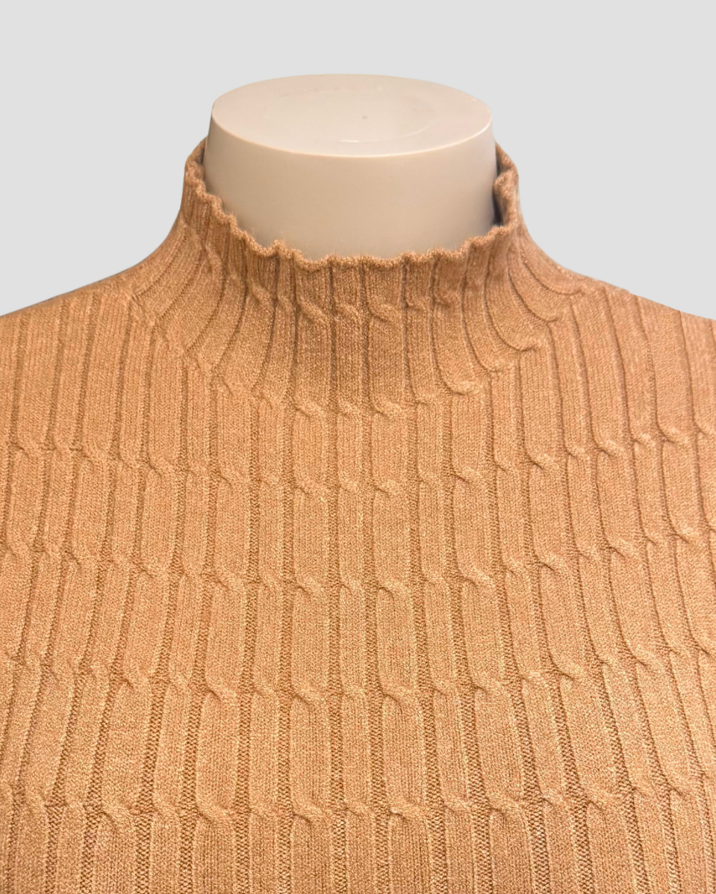 MOCK-NECK SWEATER DRESS