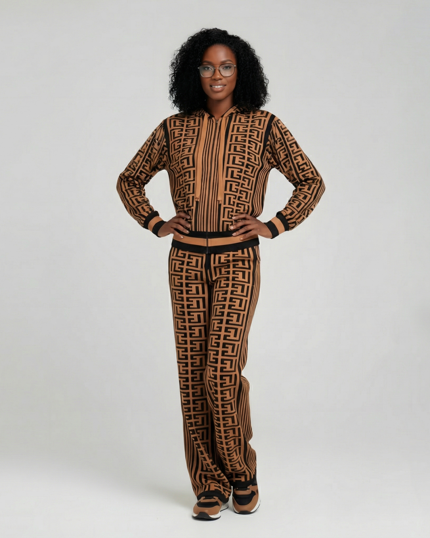 GEOMETRIC HOODIE SET