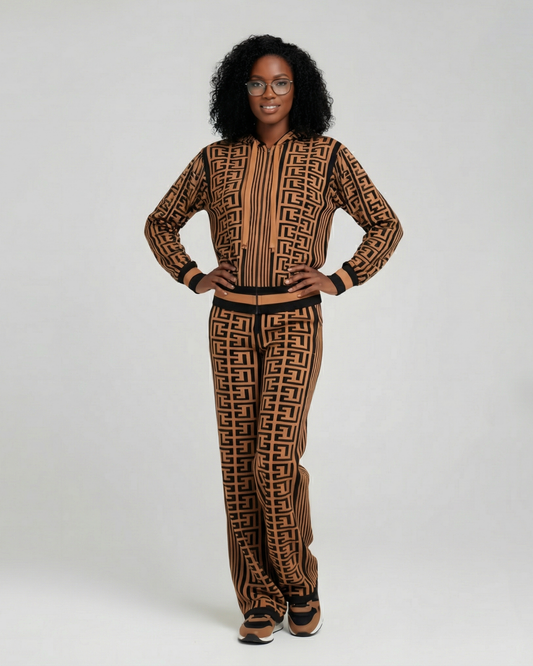 GEOMETRIC HOODIE SET