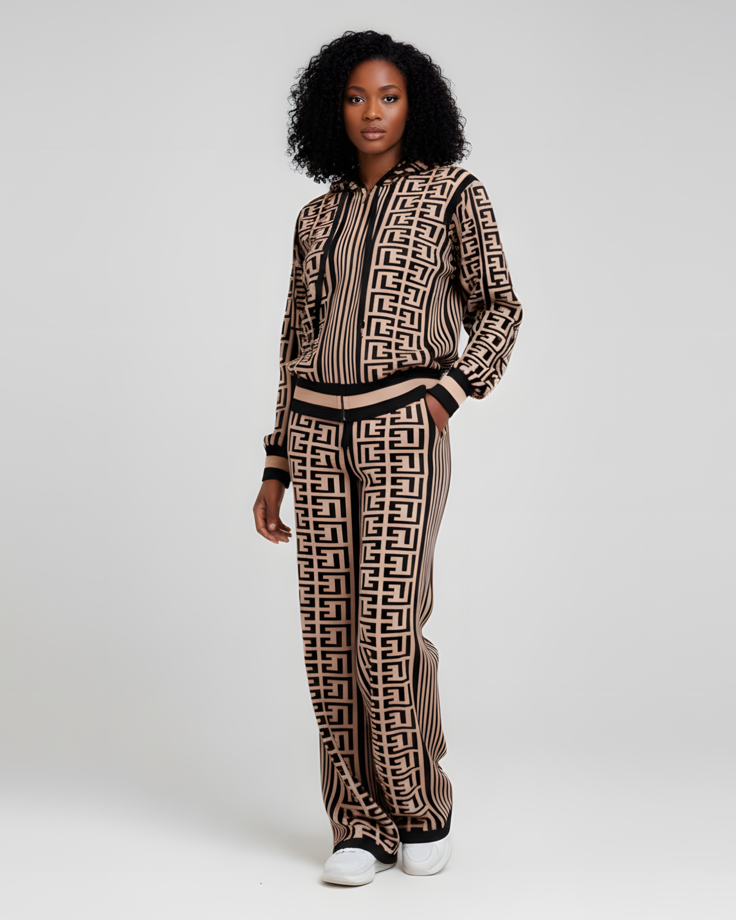 GEOMETRIC HOODIE SET