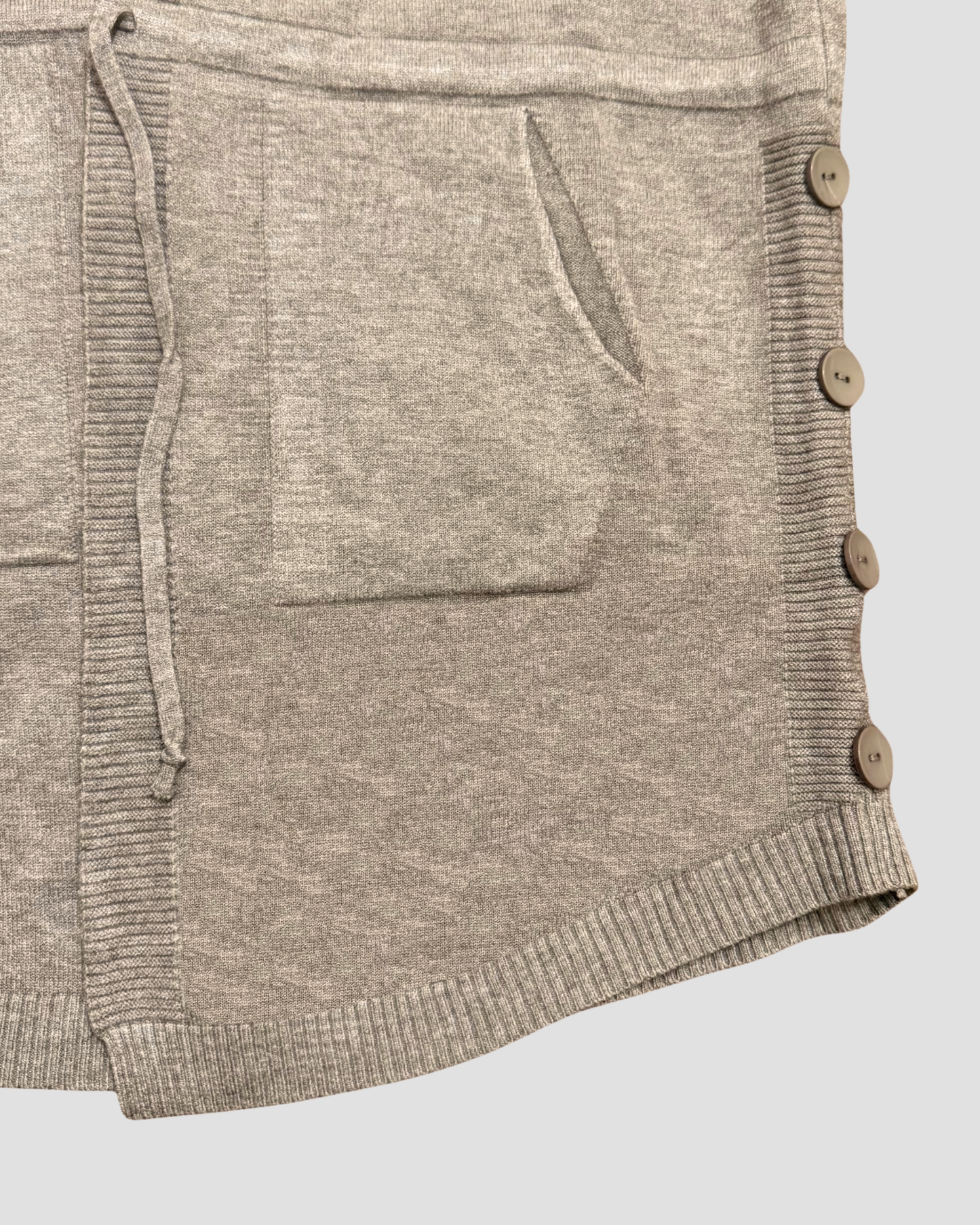TIE WAIST CARDIGAN - TAUPE