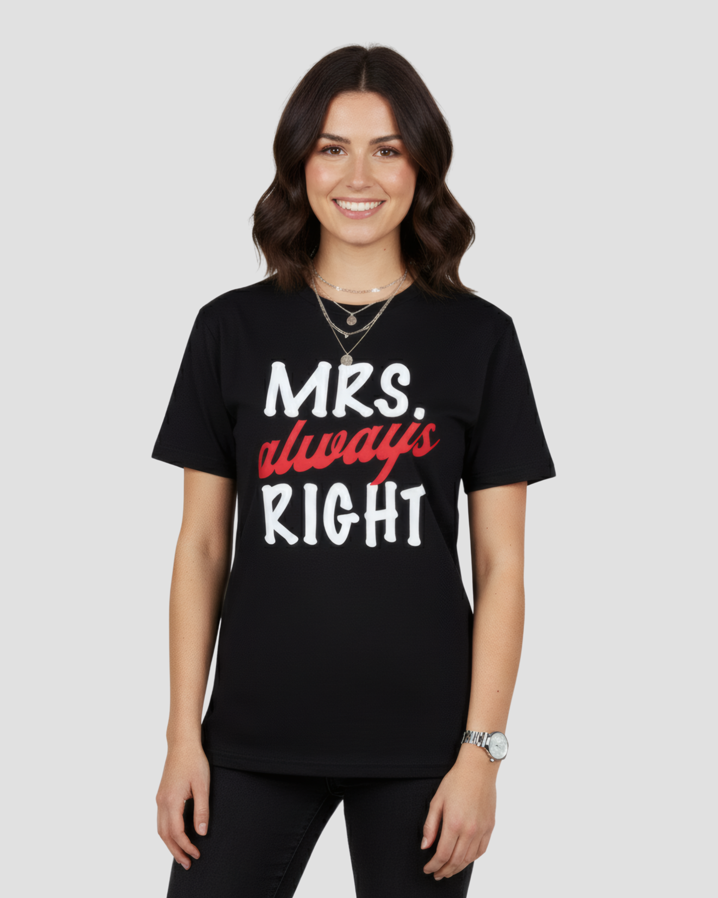 MRS. ALWAYS RIGHT GRAPHIC TEE