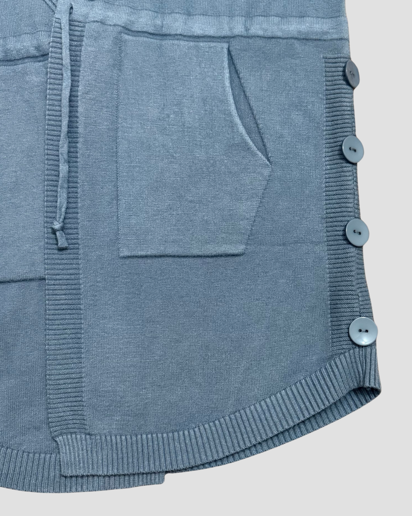 TIE WAIST CARDIGAN - BLUE