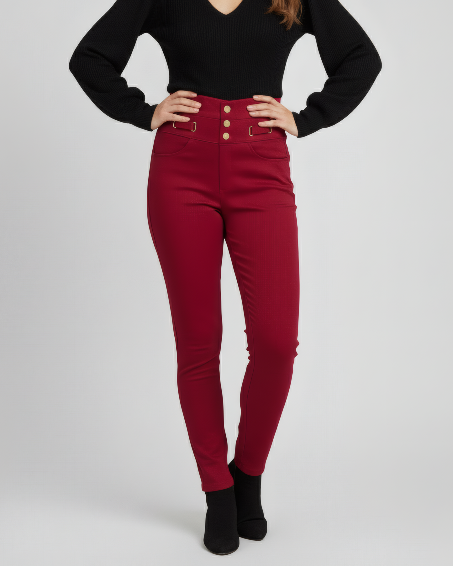 SIGNATURE WAIST RED PANTS