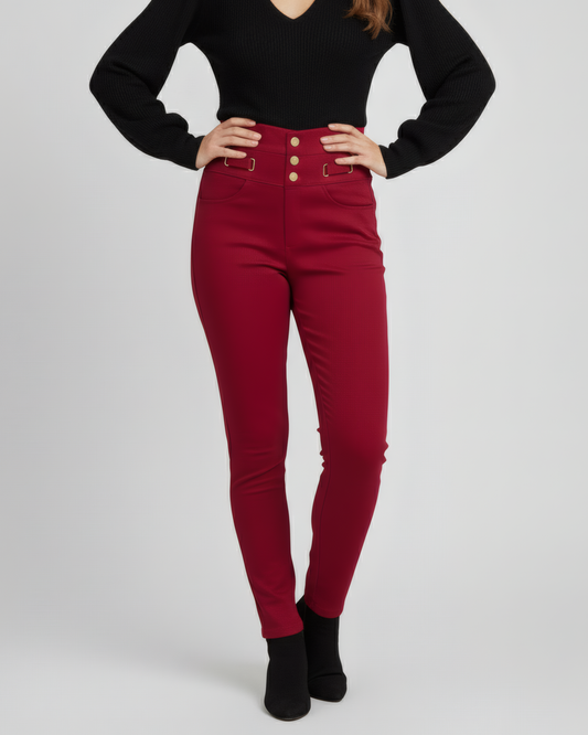 SIGNATURE WAIST RED PANTS