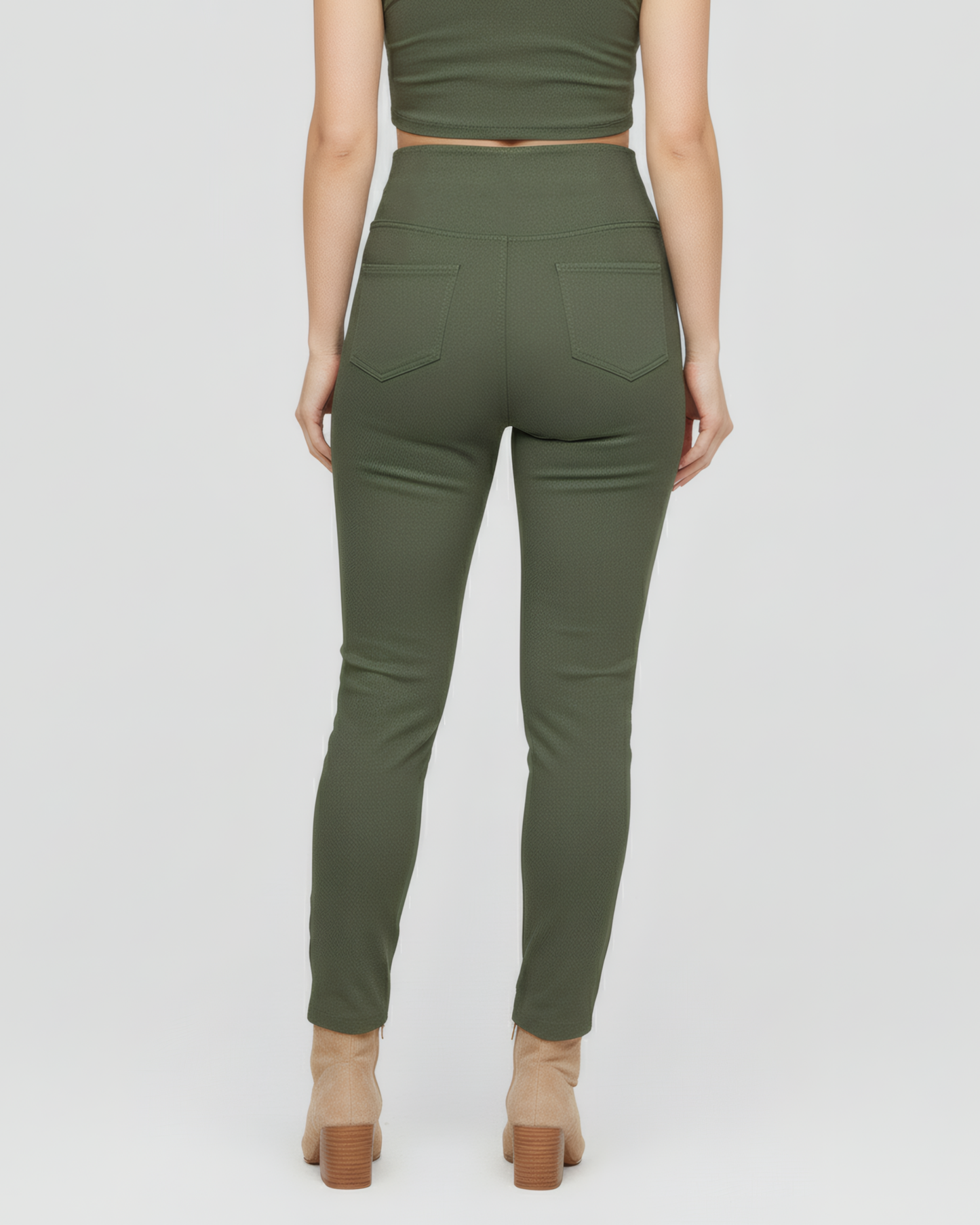 SIGNATURE WAIST GREEN PANTS