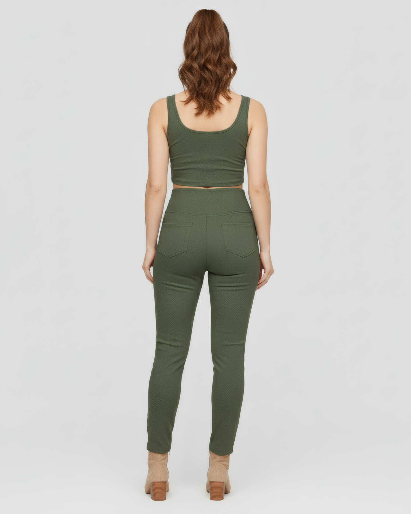 SIGNATURE WAIST GREEN PANTS