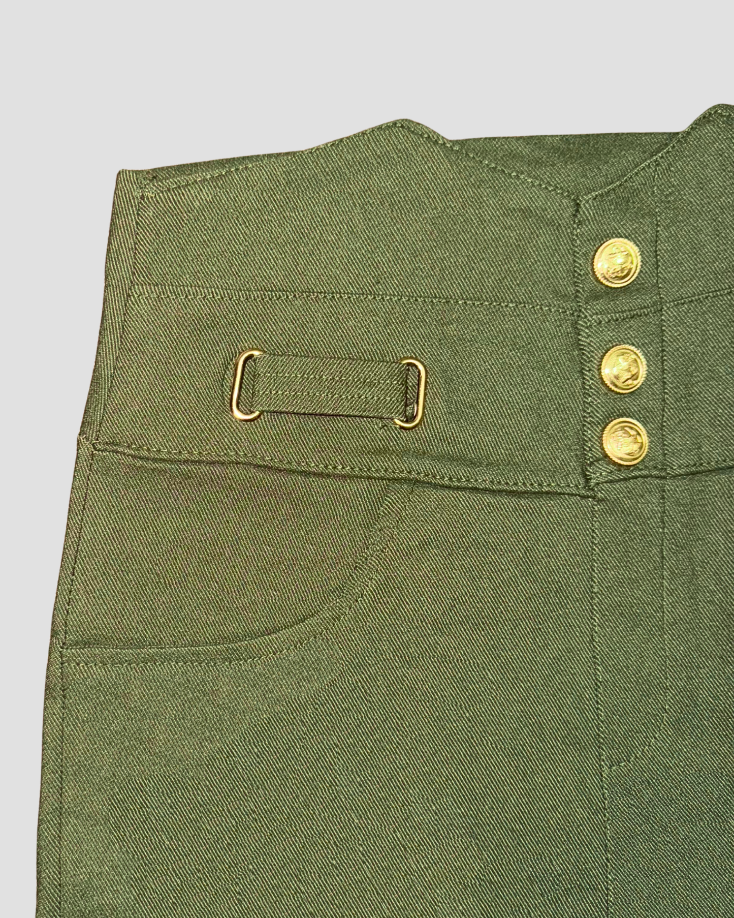 SIGNATURE WAIST GREEN PANTS