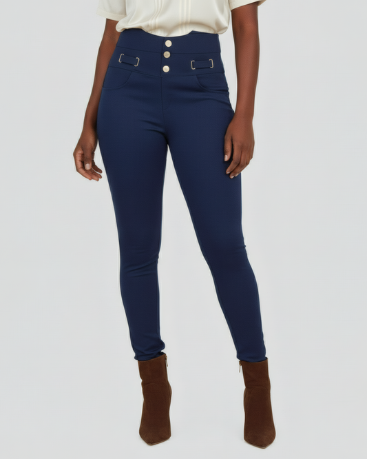 SIGNATURE WAIST BLUE PANTS