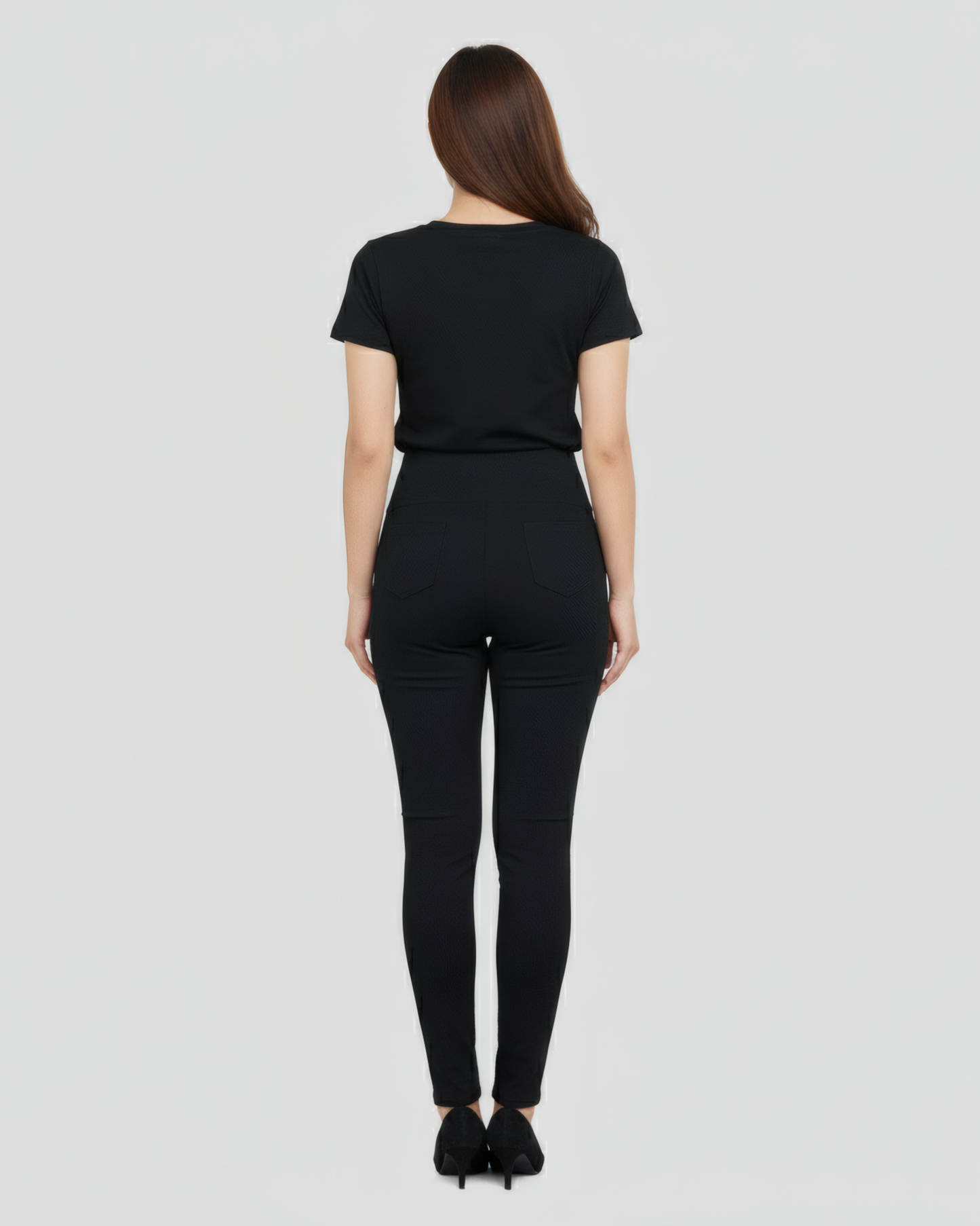 SIGNATURE WAIST BLACK PANTS