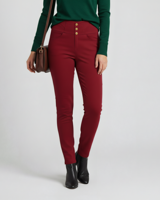 CLASSIC BUTTON RED PANTS