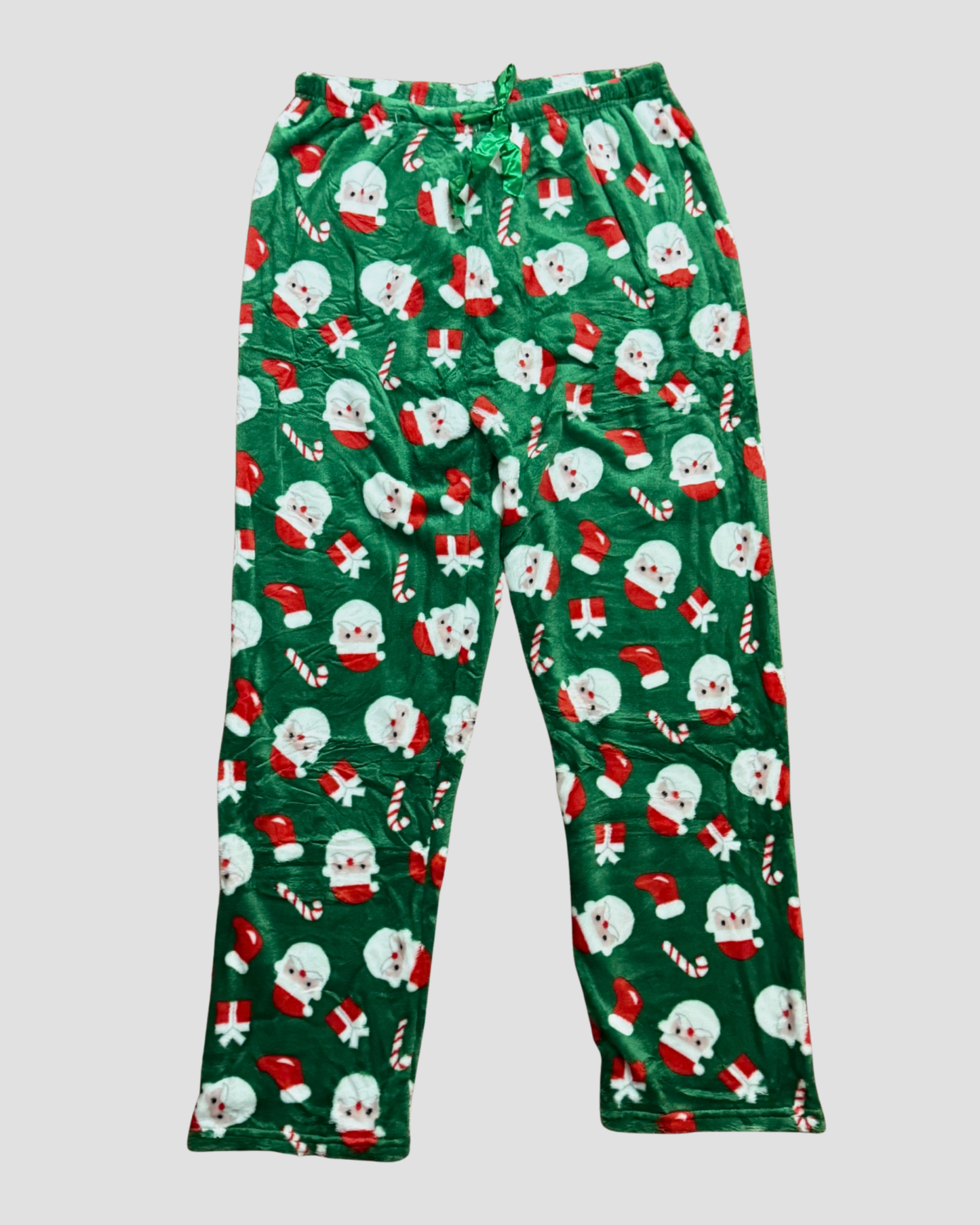 FESTIVE GREEN PAJAMA PANTS