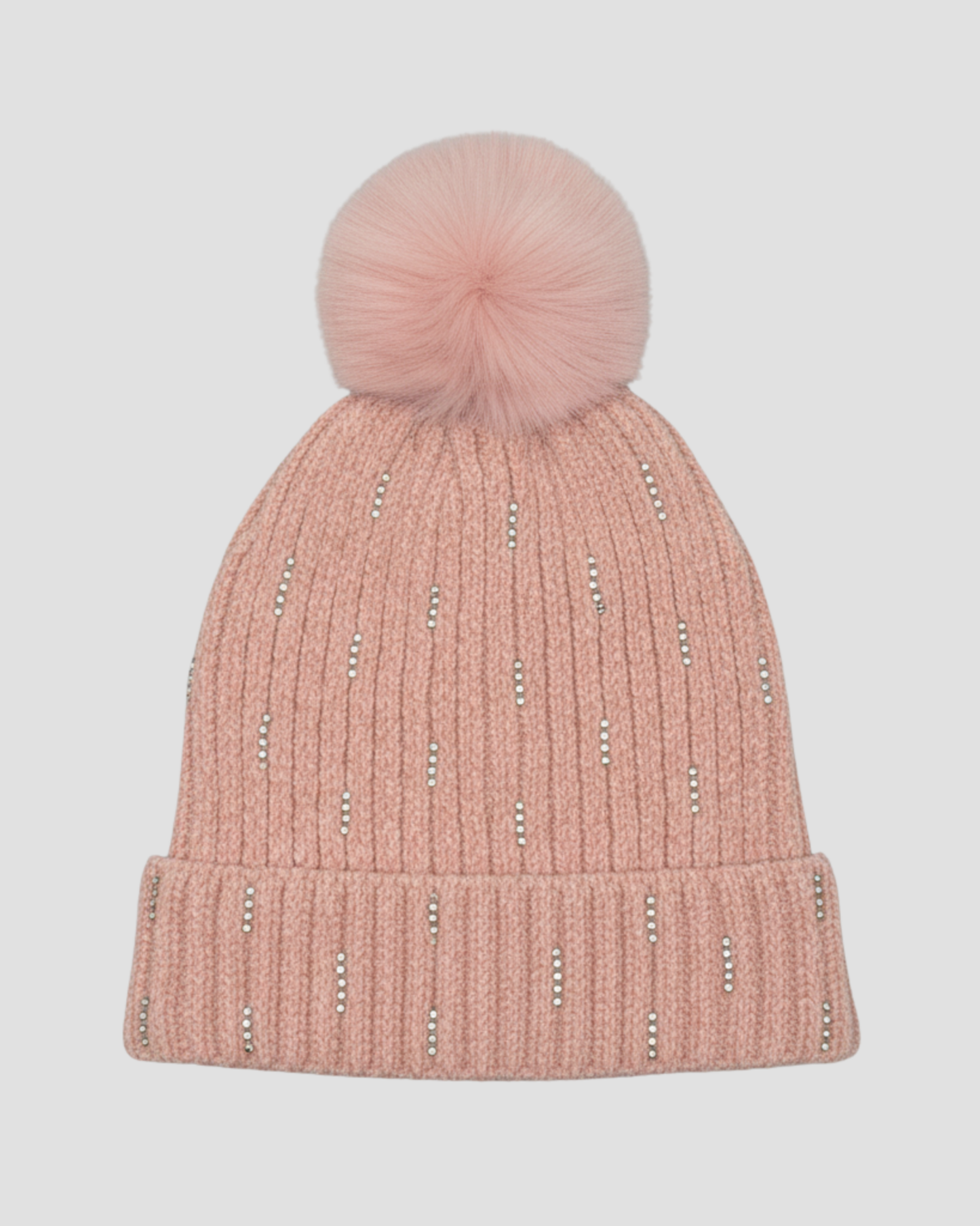 PINK SPARKLE KNIT HAT