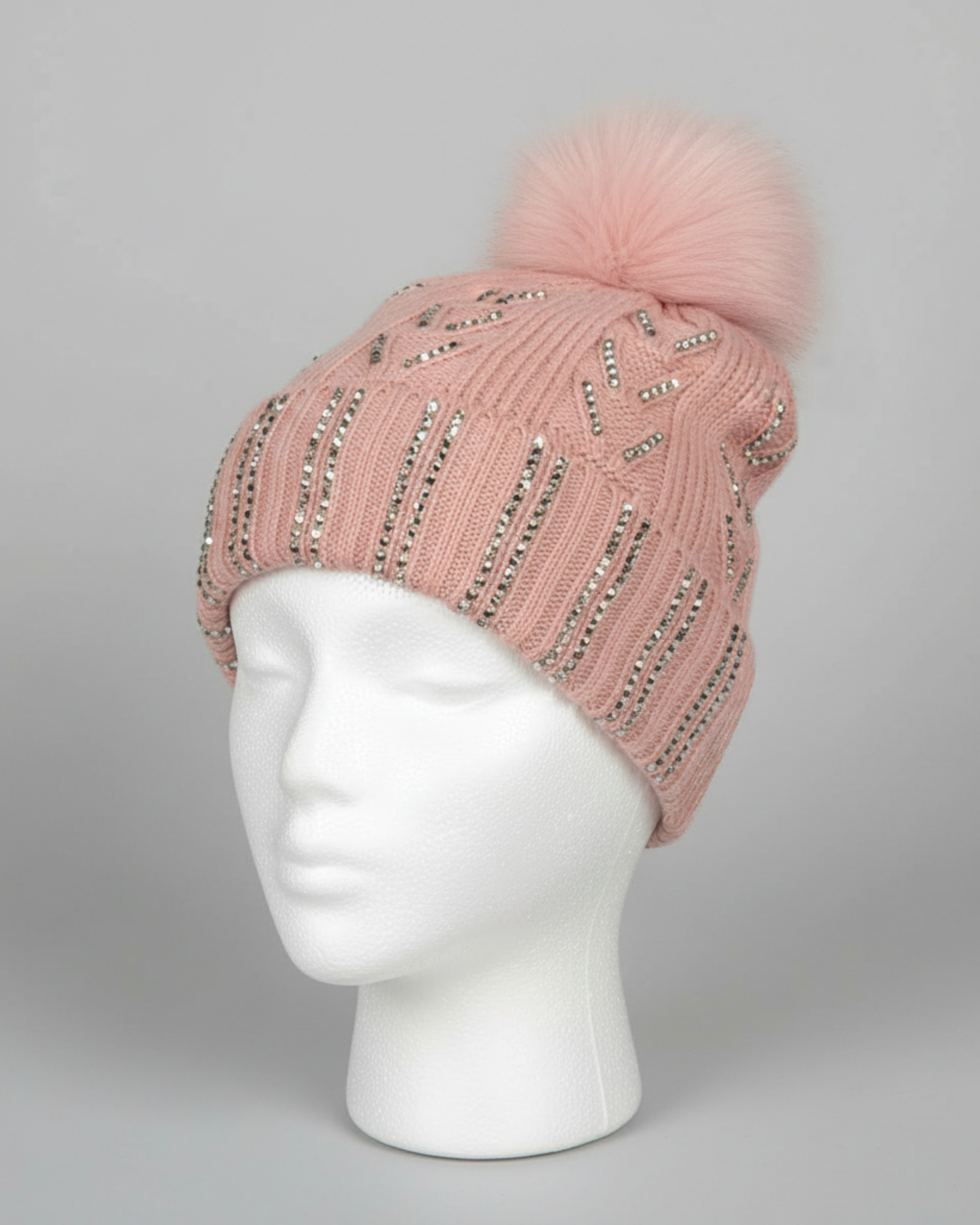 PINK GLAM KNIT HAT