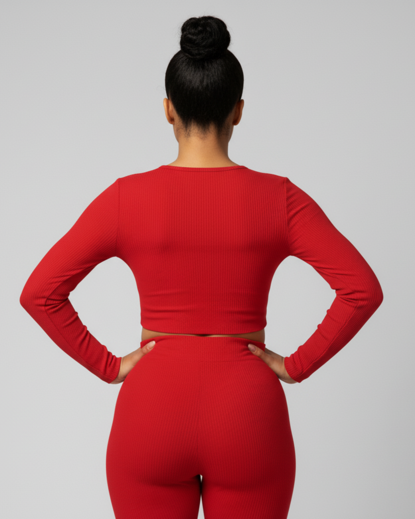 STRETCH TWO-PIECE SET - RED
