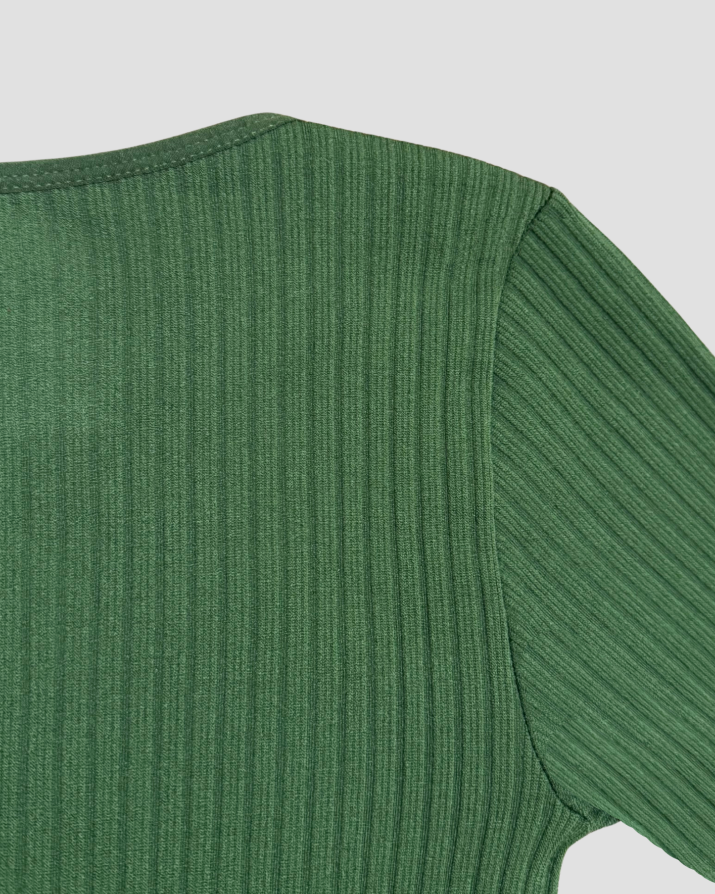 DEEP V BODYCON JUMPSUIT - GREEN