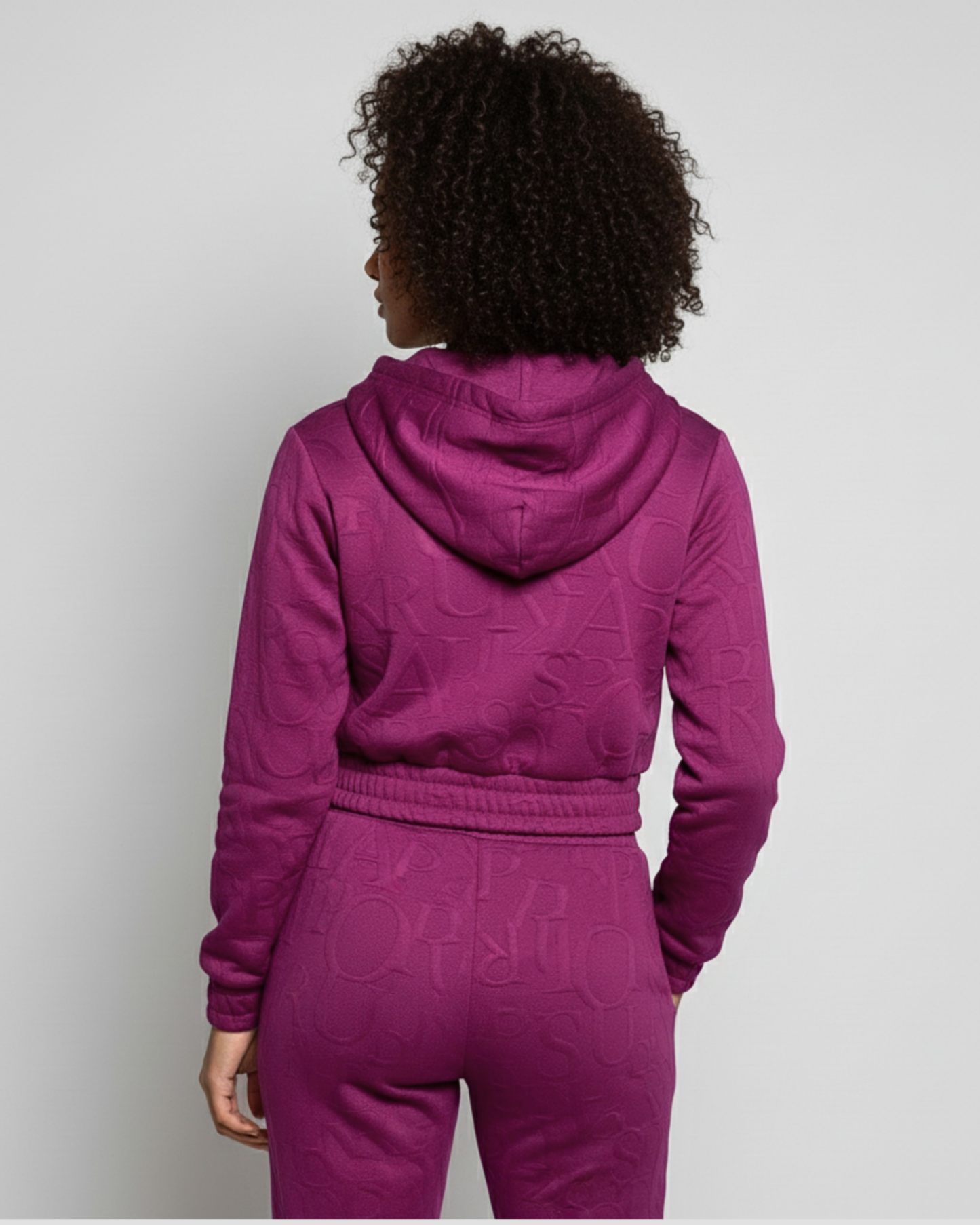 EMBOSSED HOODIE & JOGGER SET