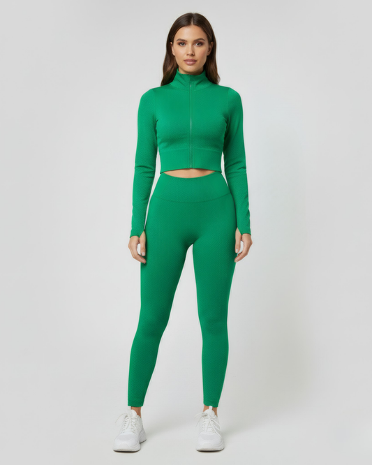 ZIP FRONT SEAMLESS ACTIVE SET