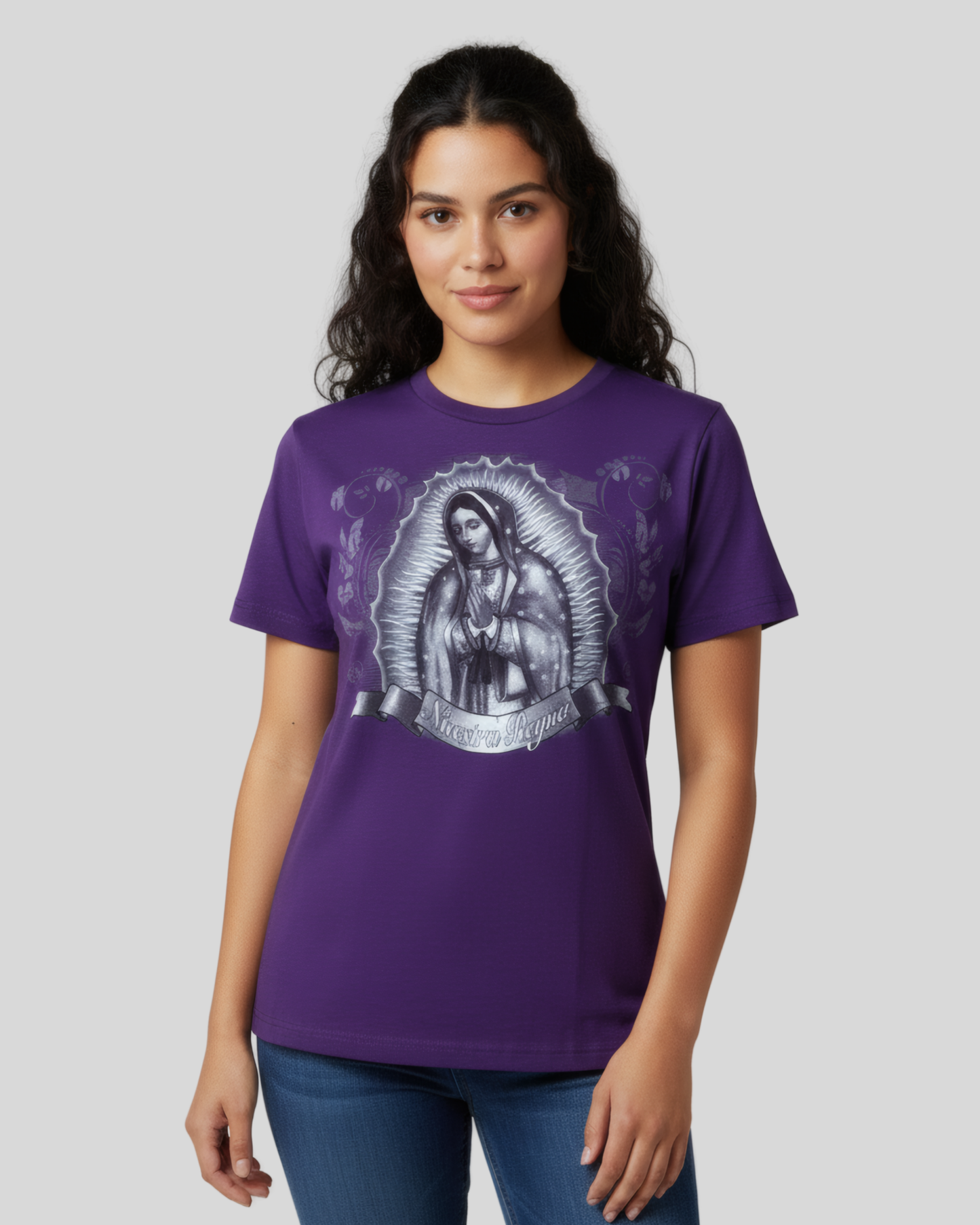 VIRGEN DE GUADALUPE PURPLE TEE
