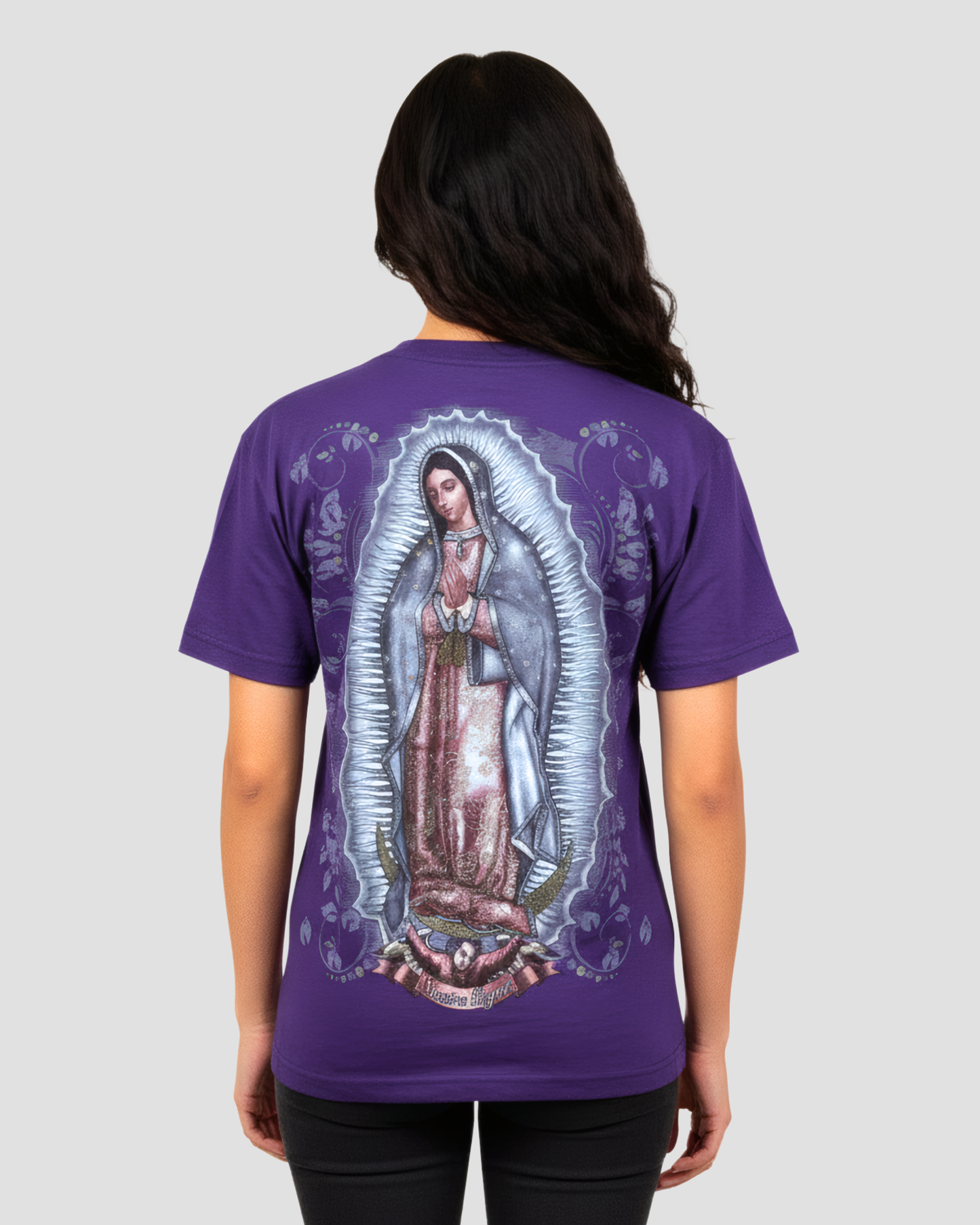 VIRGEN DE GUADALUPE PURPLE TEE