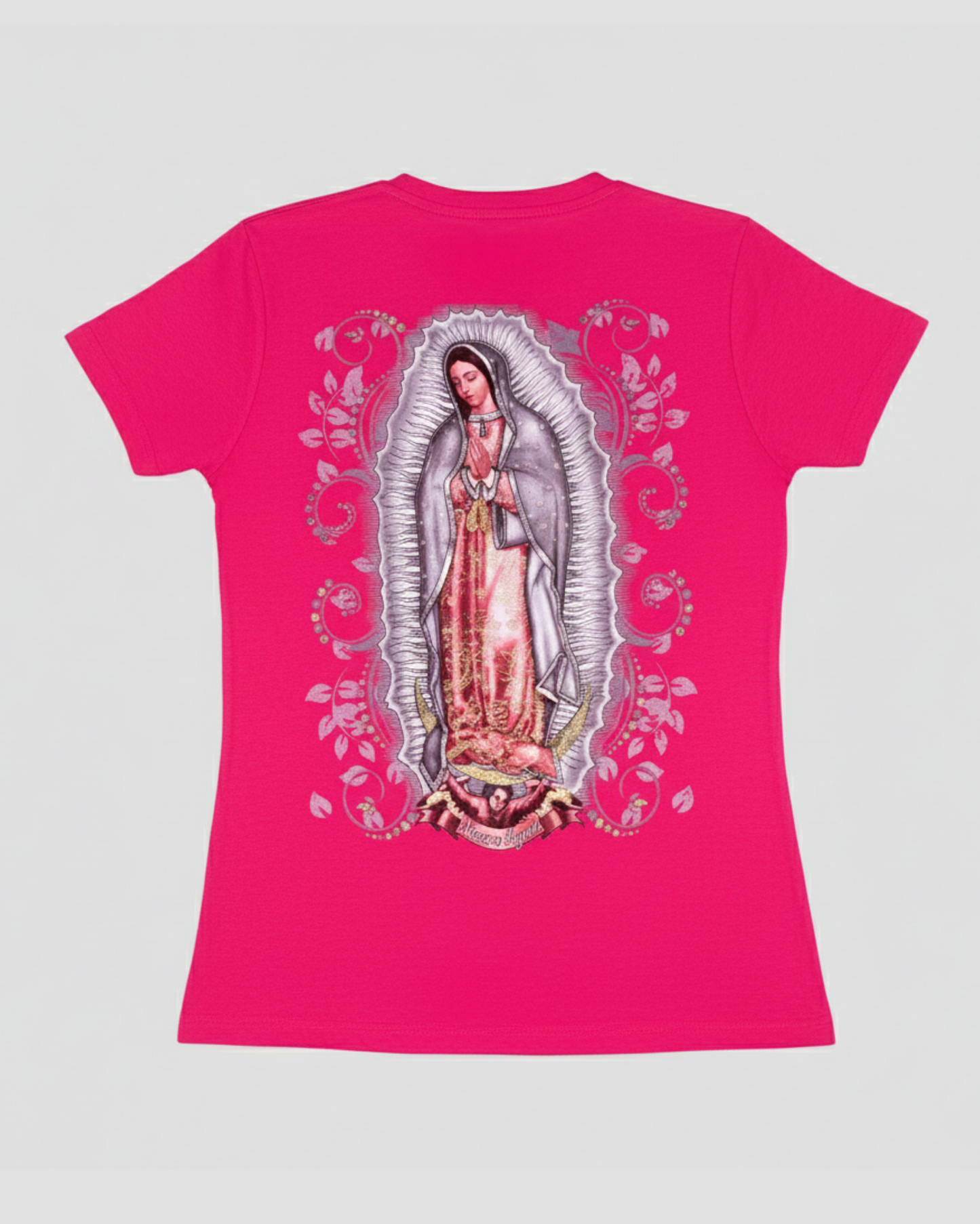 VIRGEN DE GUADALUPE PINK TEE