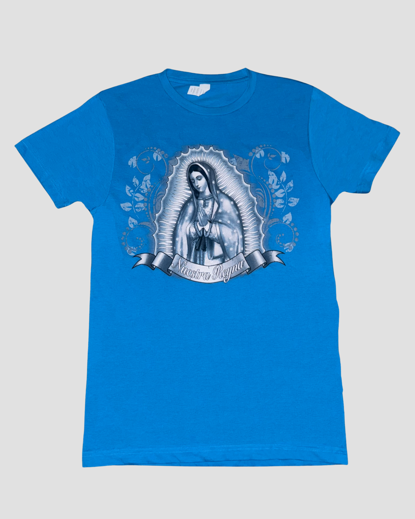 VIRGEN DE GUADALUPE BLUE TEE