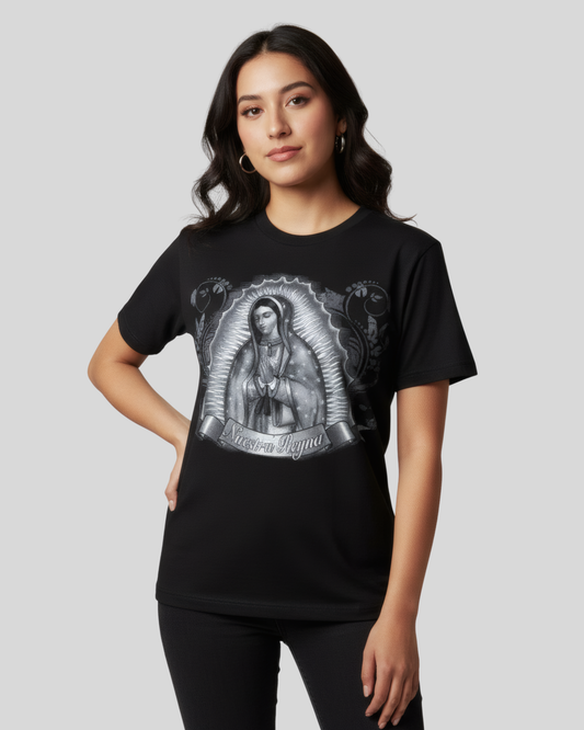 VIRGEN DE GUADALUPE BLACK TEE