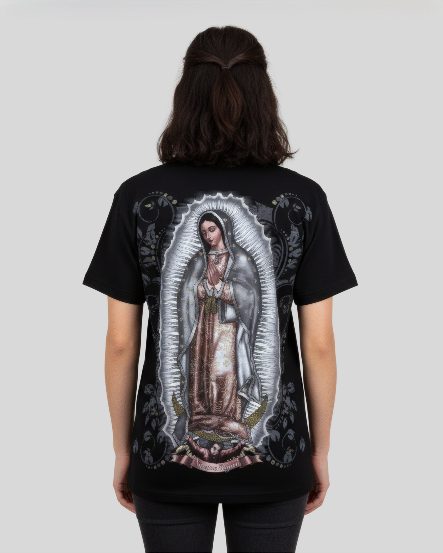 VIRGEN DE GUADALUPE BLACK TEE